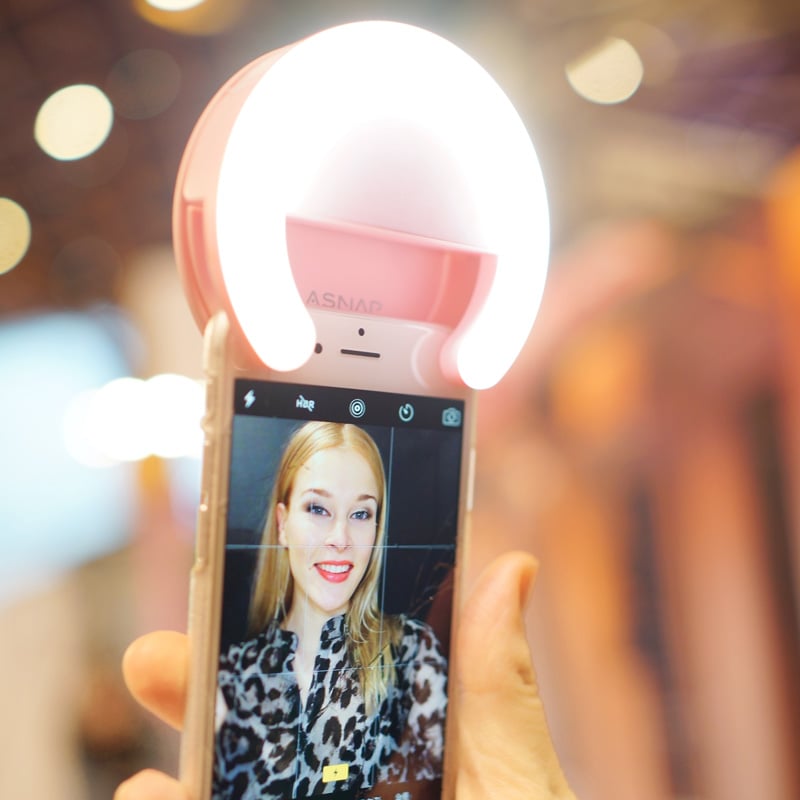 htc samsung-Tablet & Phone LED selfie anillo light-Flash clip camera-iphone