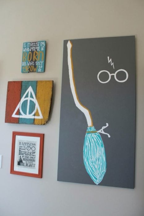  Cuadros decorativos con los principales elementos de Harry Potter