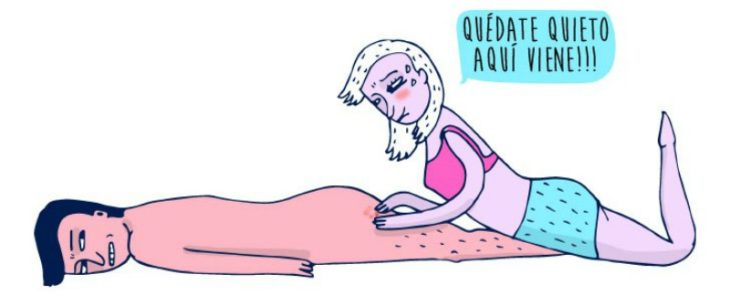 ilustración de mujer tronando granos 