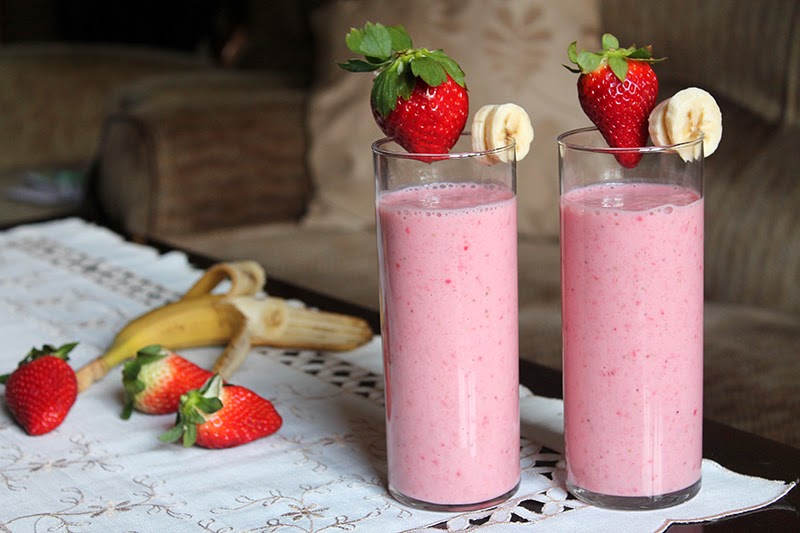 1. Batido de fresas 