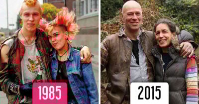 Fotógrafo recrea increíbles imágenes después de 30 años