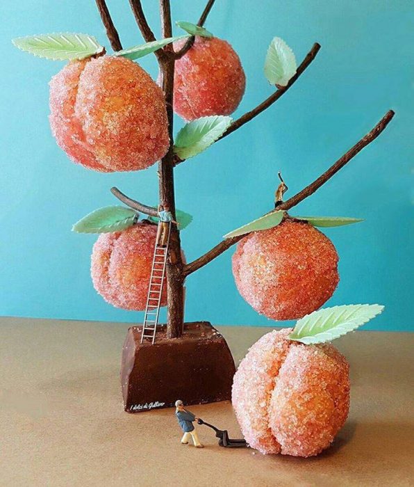 arbol con duraznos de dulce 