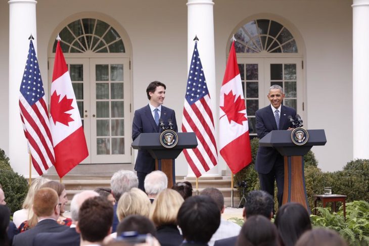 Justin Trudeau con Obama 