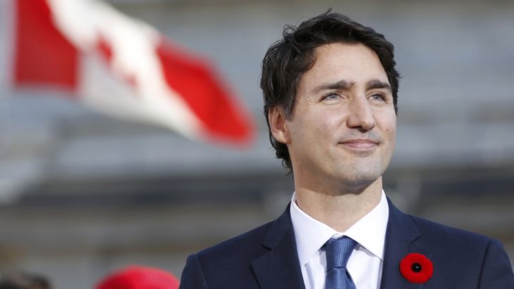 Justin Trudeau sonriendo 