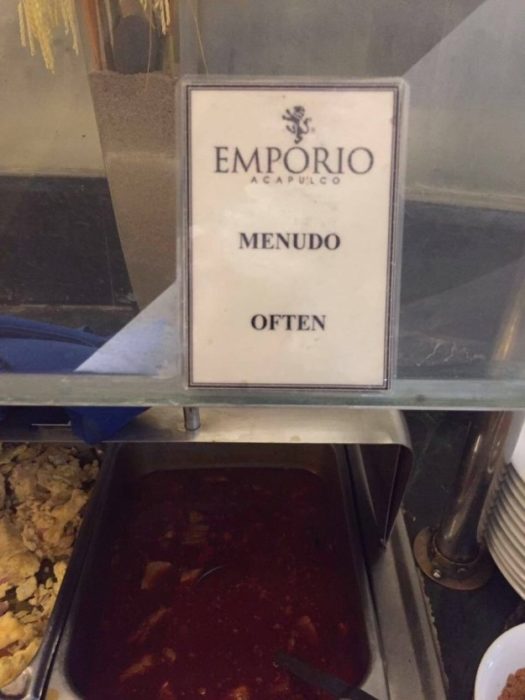 Menudo Often