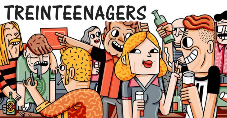 Esta es la vida de los eternos adolescentes a los 30's con el libro Treinteenagers.