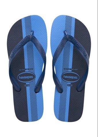 sandalias plástico negras y azules