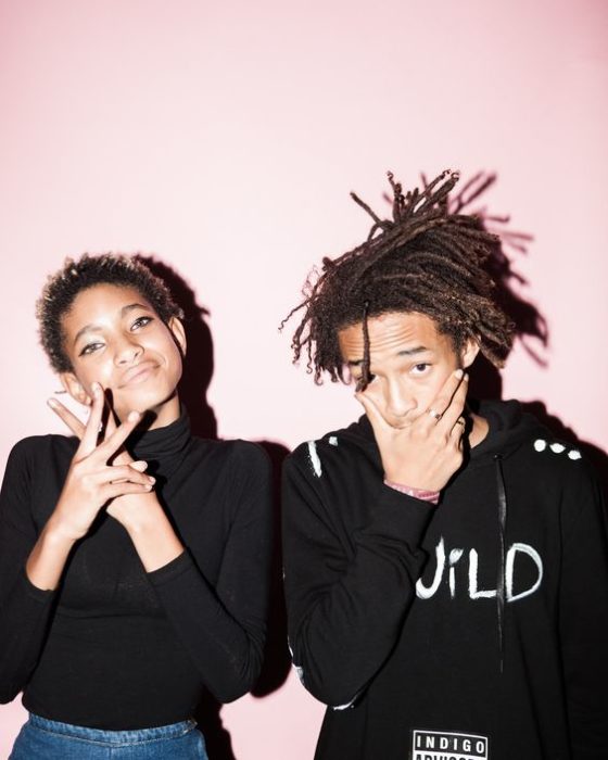 Willow y Jaden Smith, hijos de Will Smith. 