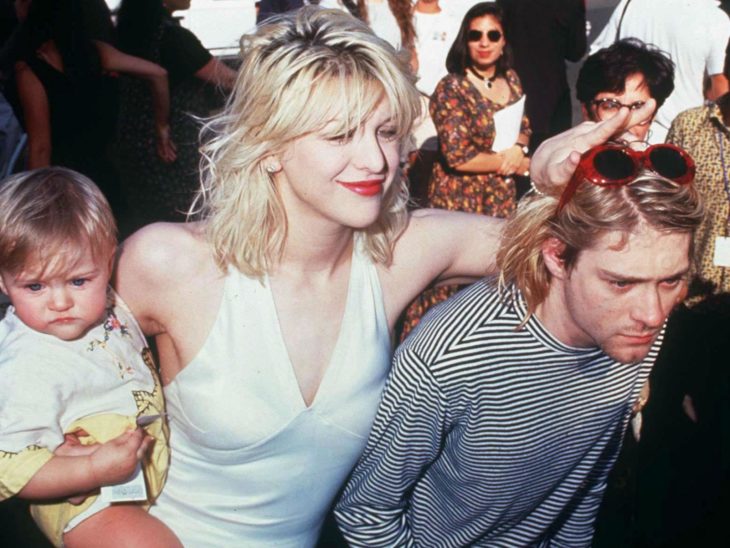 La controversial pareja Kurt Cobain y Courtney Love.