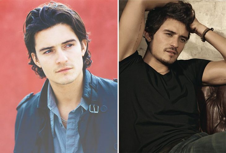 Orlando Bloom antes y después. 