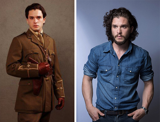 Kit Harington antes y después. 