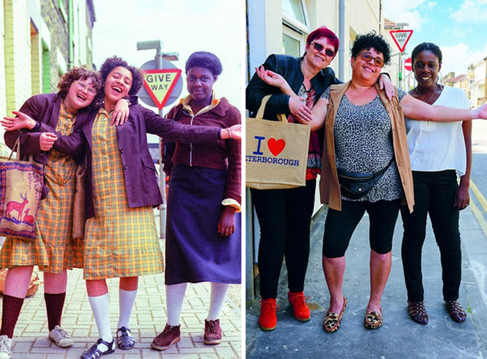 amigas antes y después de 30 años