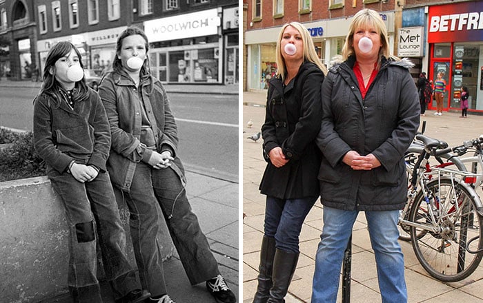hermanas antes y después 30 años