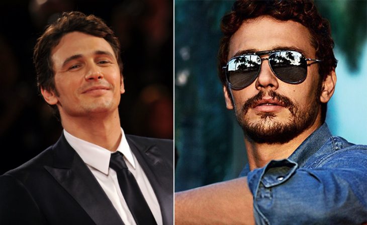 James Franco con y sin barba. 