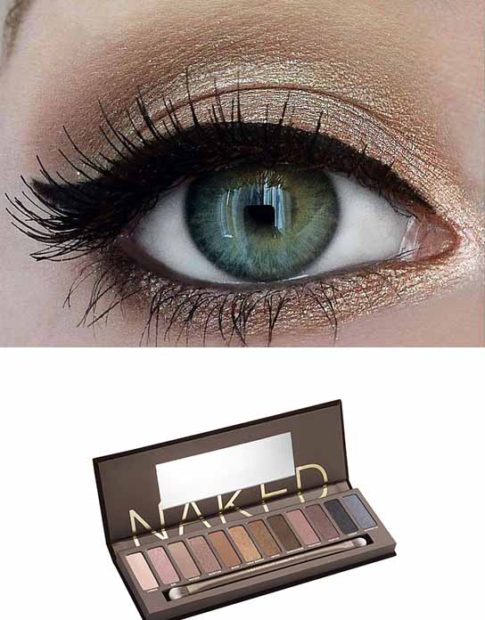 Paleta de sombras Naked. 