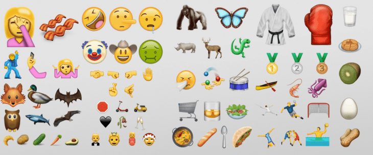 captura de pantalla de emojis 