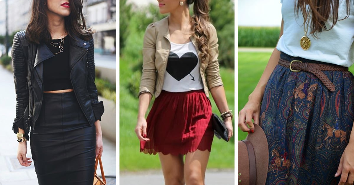 blusas para usar con faldas cortas