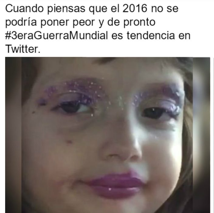 captura de pantalla twitter niña seria 