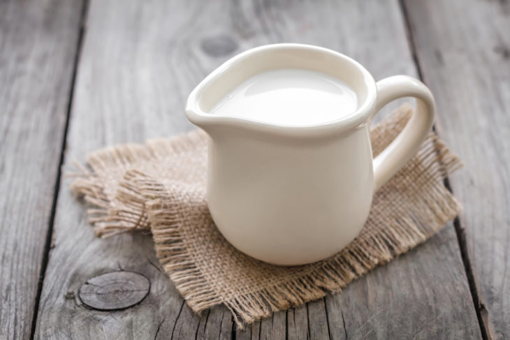 taza de leche