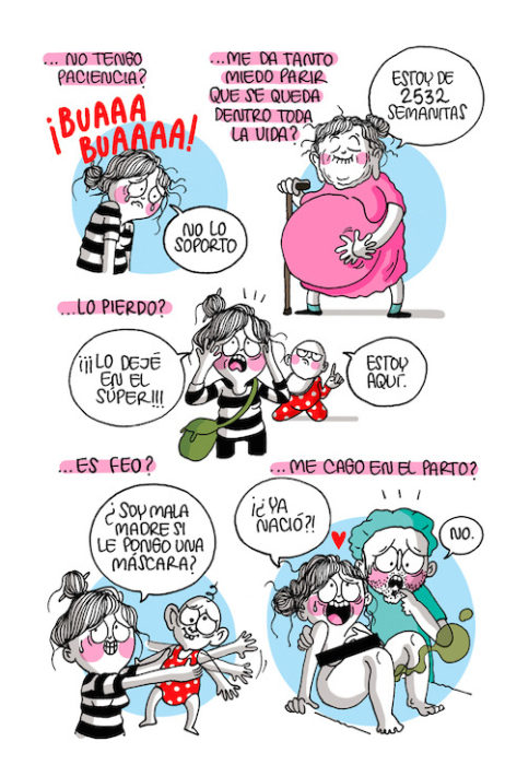 ilustraciiones del libro mamma mia! más preguntas