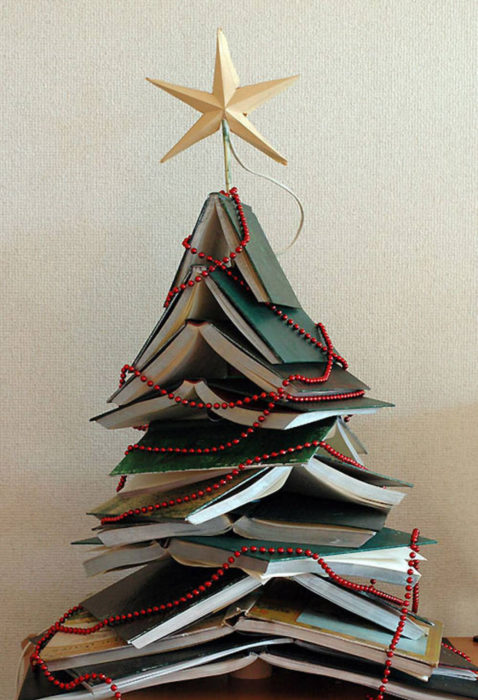 árbol que puedes hacer en 15 minutos con libros 