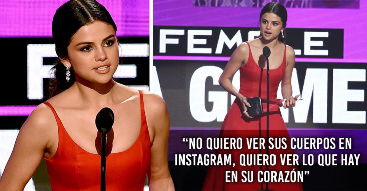 Discurso de Selena gomez en una entrega de premios