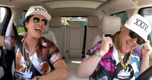 Bruno Mars nos dio 15 minutos de risas en Carpool Karaoke