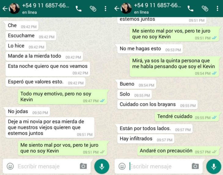 capturas de pantalla de whatsapp