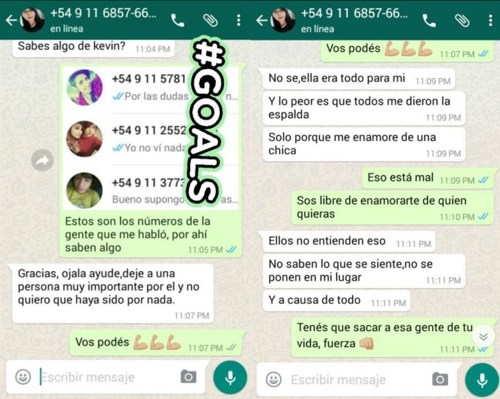 capturas de pantalla de whatsapp