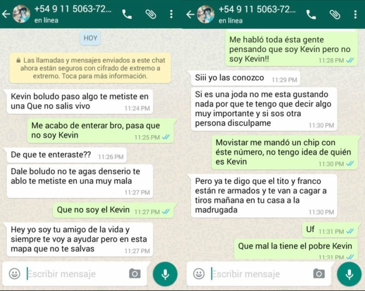 capturas de pantalla de whatsapp