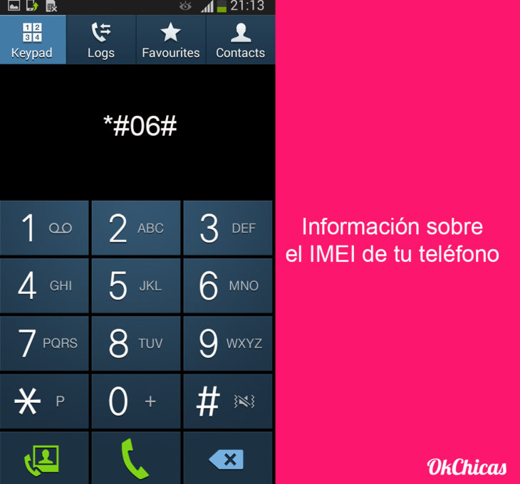 Teclado de android con códigos secretos para el celular 