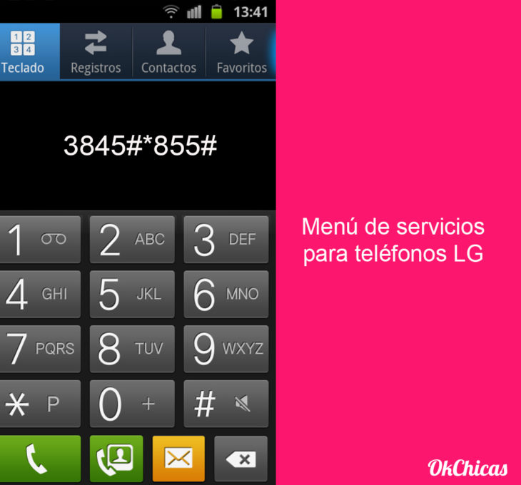 Teclado de android con códigos secretos para el celular 