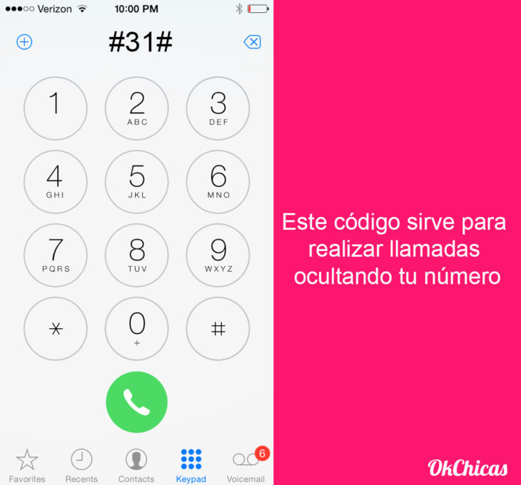 Teclado de iphone con códigos secretos para el celular 