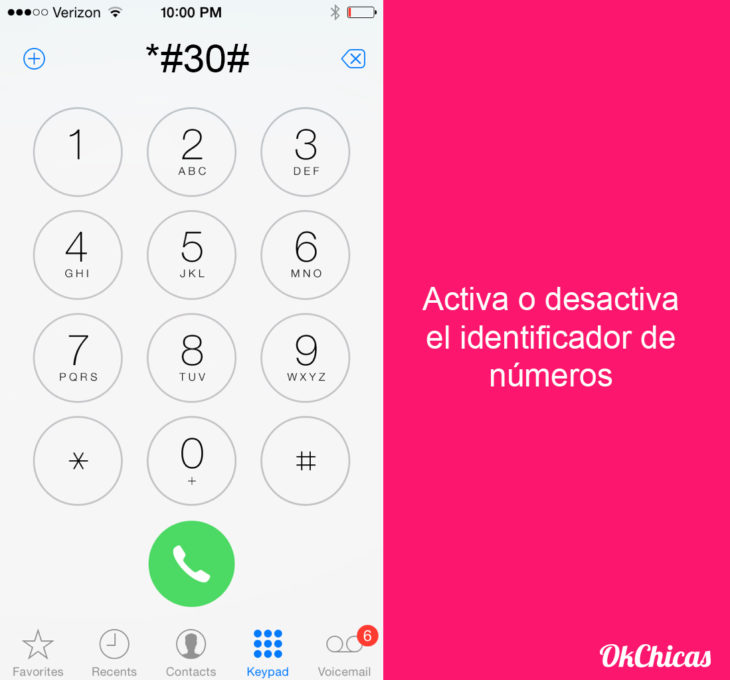 Teclado de iphone con códigos secretos para el celular 