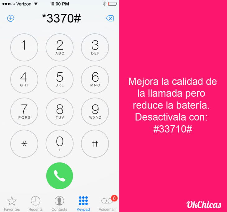 Teclado de iphone con códigos secretos para el celular 