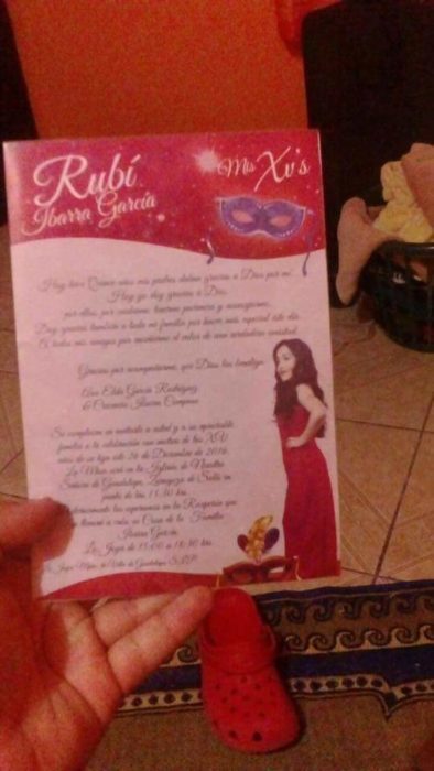 invitacion de 15 años 