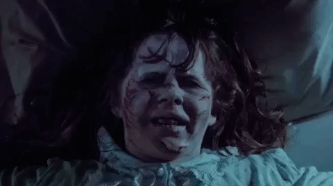 Escena de la película el exorcista