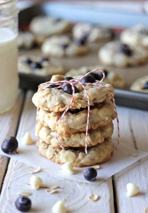 galletas de blueberry