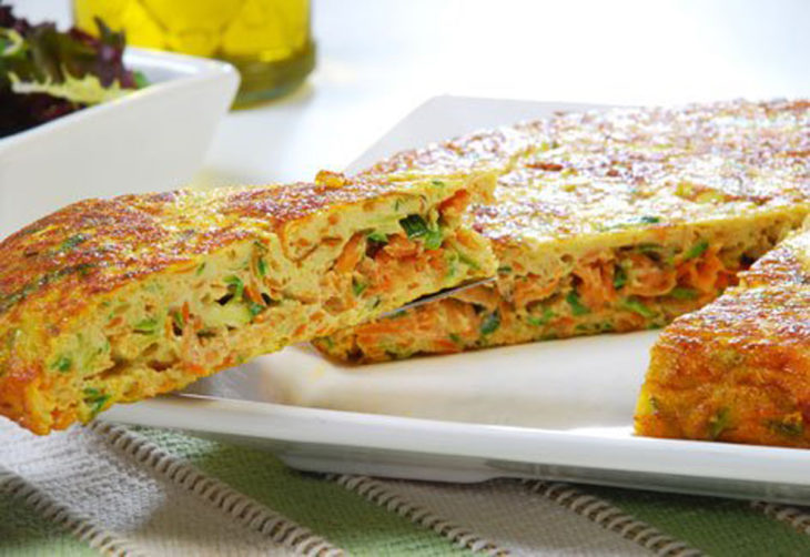 Tortilla de vegetales