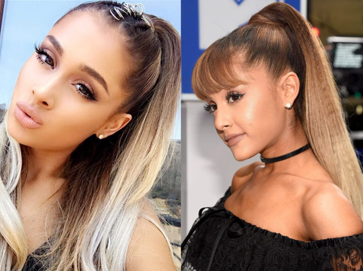 Ariana grande con un cambio de look