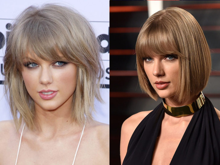 Taylor Swift con un cambio de look