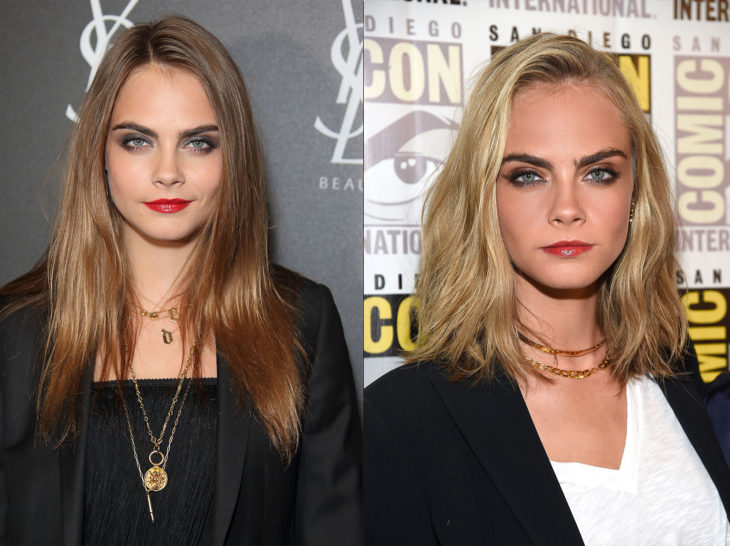 Cara Delevigne con un cambio de look