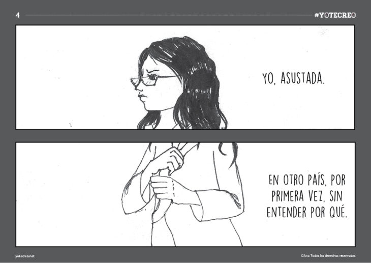 ilustración de mujer caminando sola 