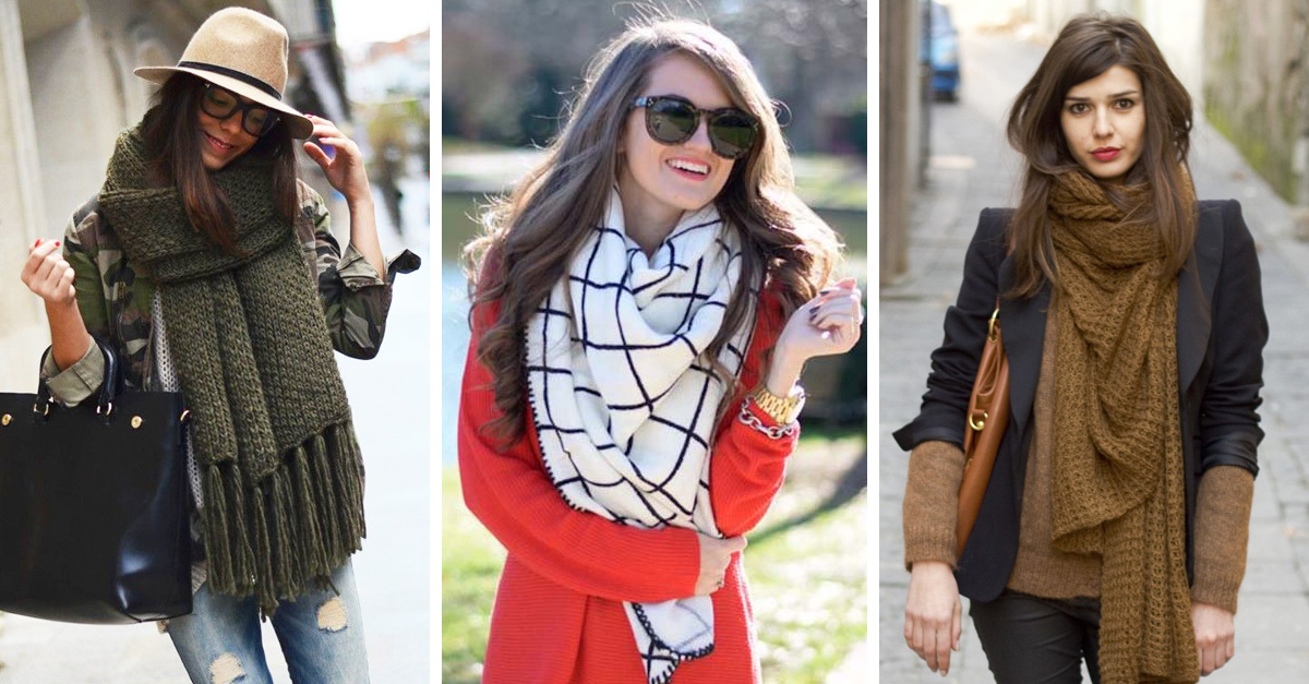 15 ideas para sacarle provecho a tus bufandas en invierno