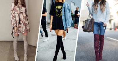 15 maneras de usar las botas arriba de la rodilla