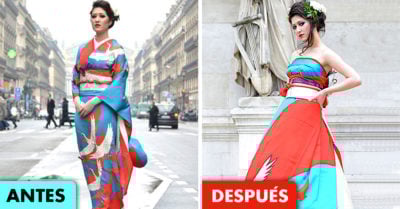 En Japón convierten los kimonos en extraordinarios vestidos de novia