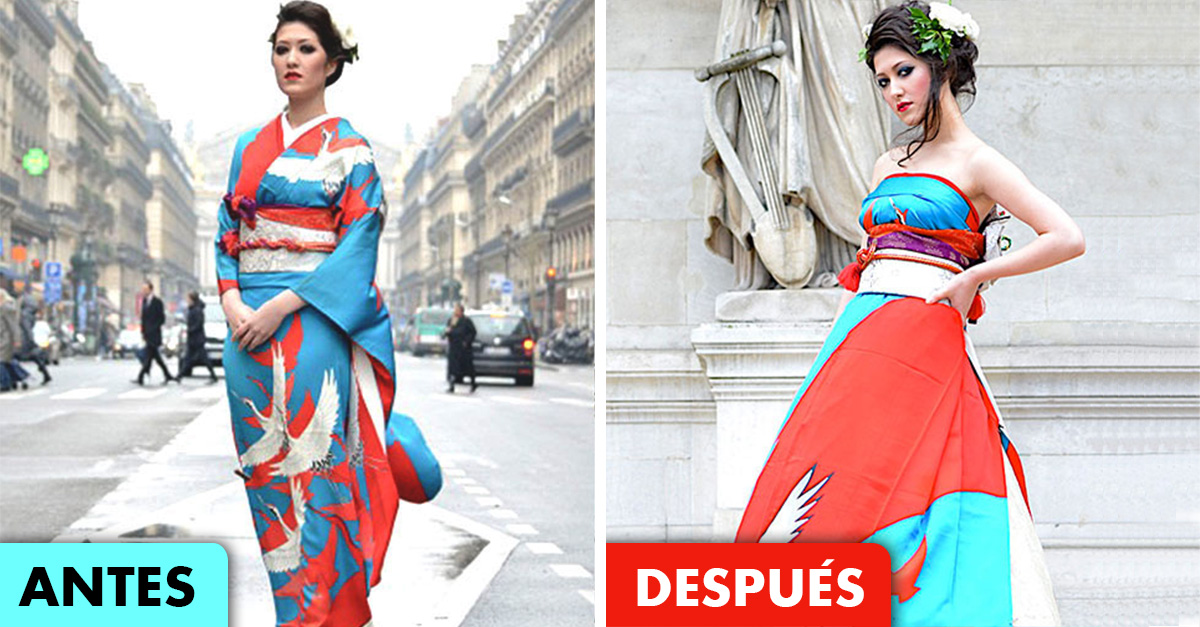 Estas novias convirtieron los kimonos en hermosos vestidos