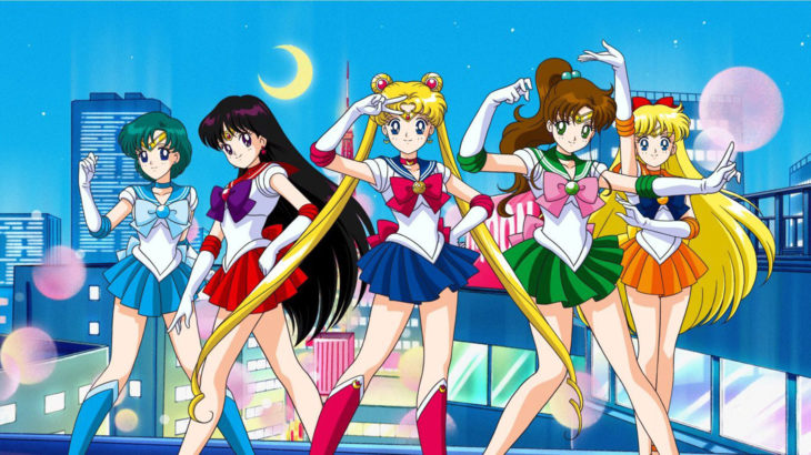 ilustracion de chicas sailor scouts 