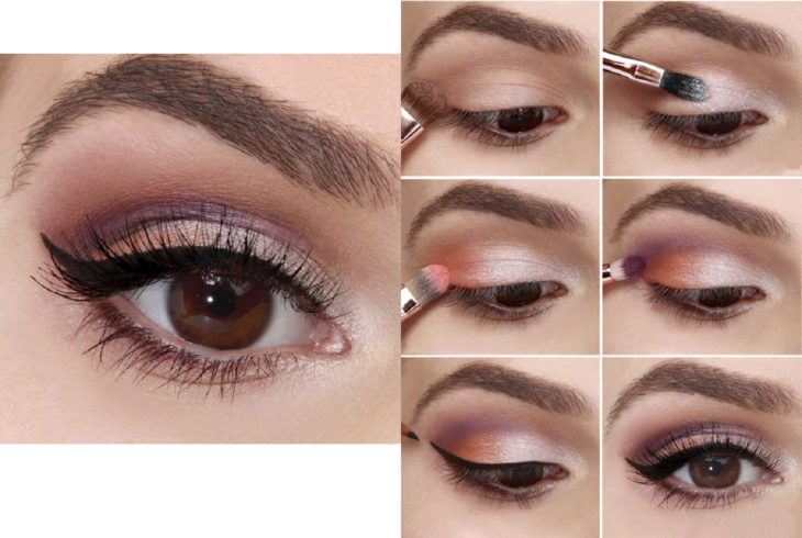 Tutorial con sombras en color rosa 