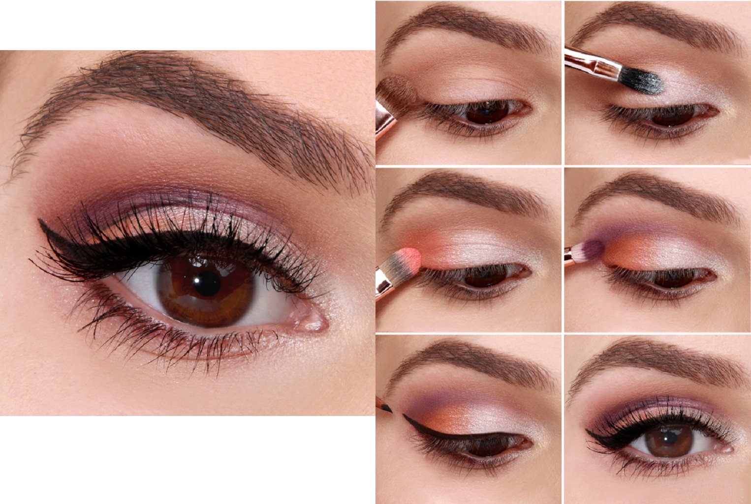 10 tutoriales para maquillar tus ojos color rosa